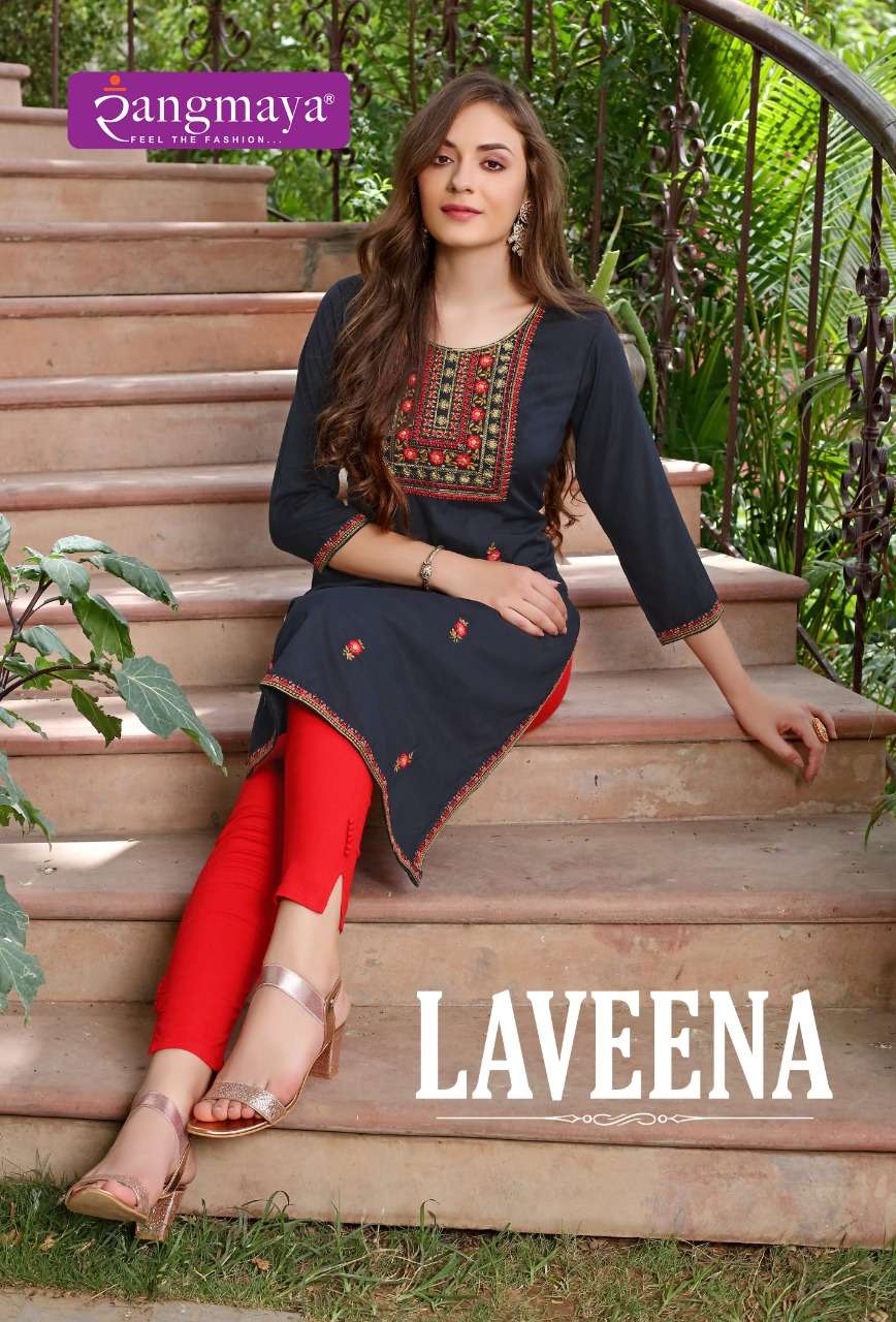 LAVEENA BY RANGMAYA 101 TO 106 SERIES BOMBAY IMPORTED KURTIS