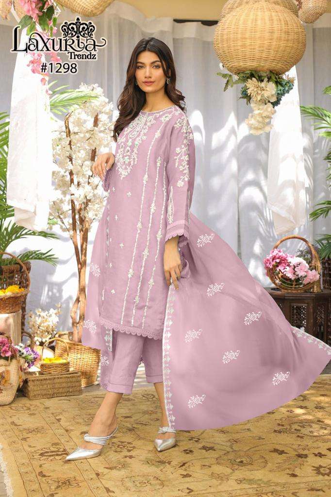 LAXURIA 1298 BY LAXURIA TRENDZ HEAVY DESIGNER FAUX GEORGETTE DRESSES