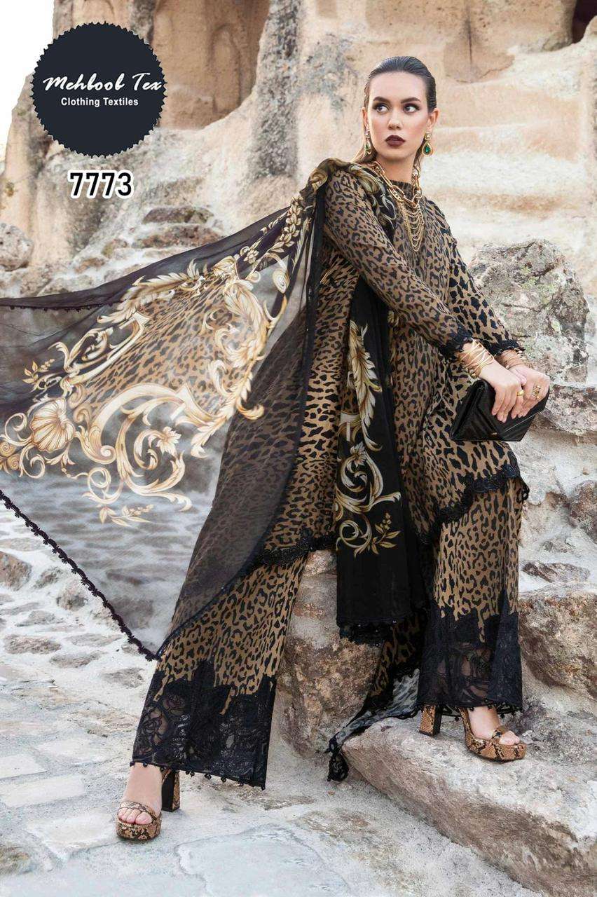 M-1267 COLOURS BY MEHBOOB TEX HEAVY COTTON PRINT PATCH EMBROIDERED DRESSES