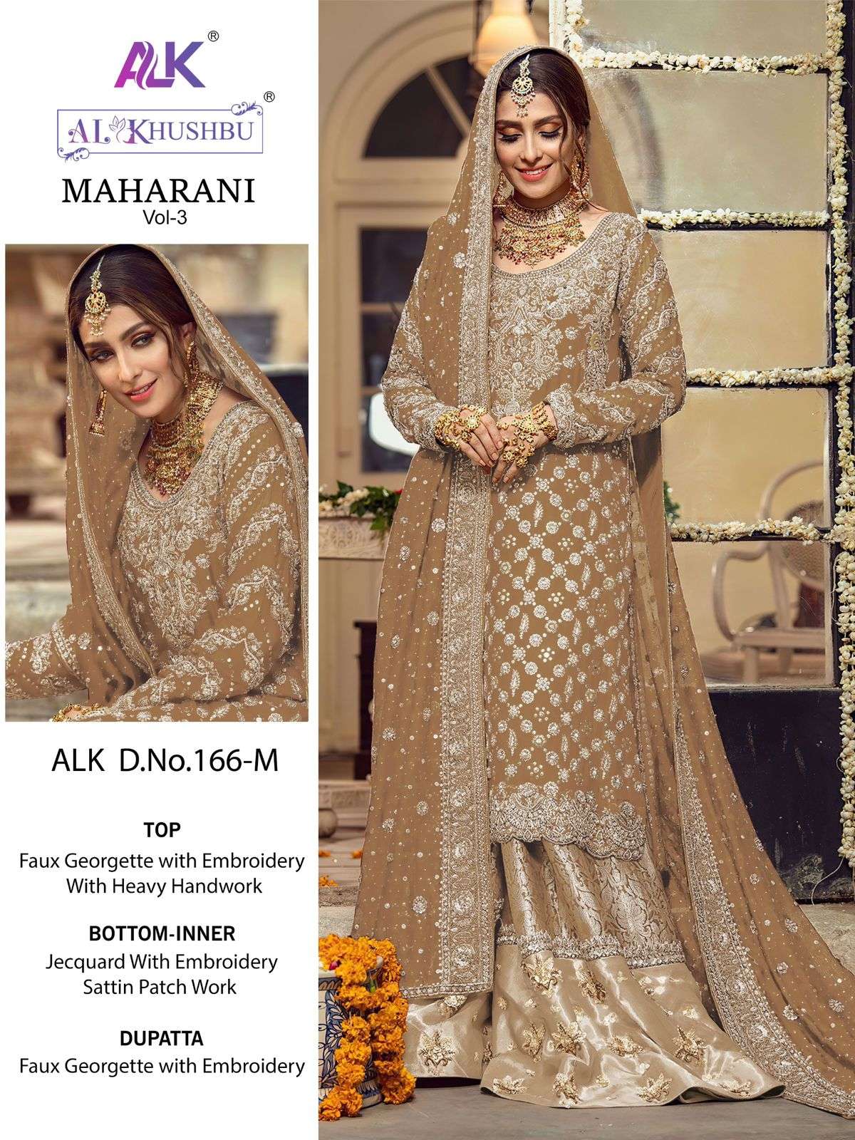 MAHARANI VOL-4 BY AL KHUSHBU DESIGNER FAUX GEORGETTE PAKISTANI DRESSES