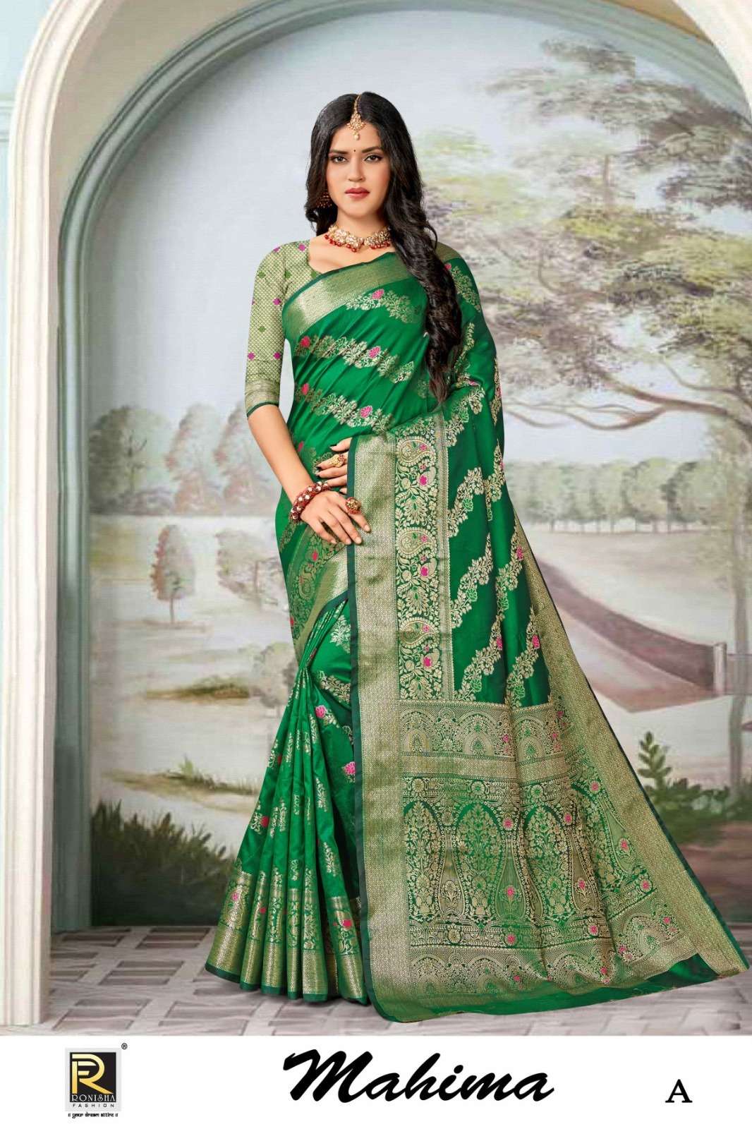 MAHIMA BY RONISHA FASHION DESIGNER FANCY BANARASI SILK SAREES