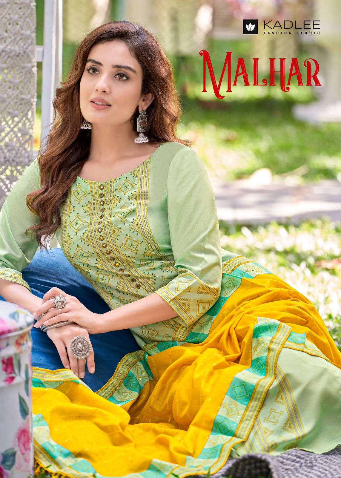 MALHAR BY KADLEE 1001 TO 1004 SERIES FANCY RAYON PRINT DRESSES