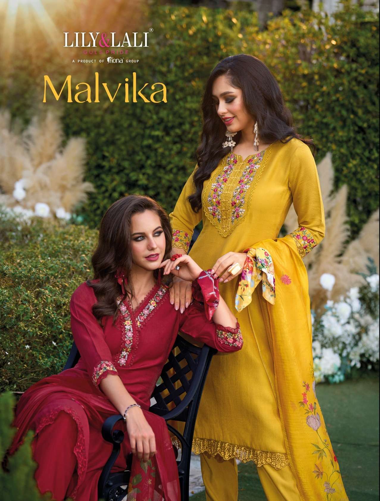 MALVIKA BY LILY AND LALI 15201 TO 15206 SERIES HANDWORK VISCOSE DRESSES