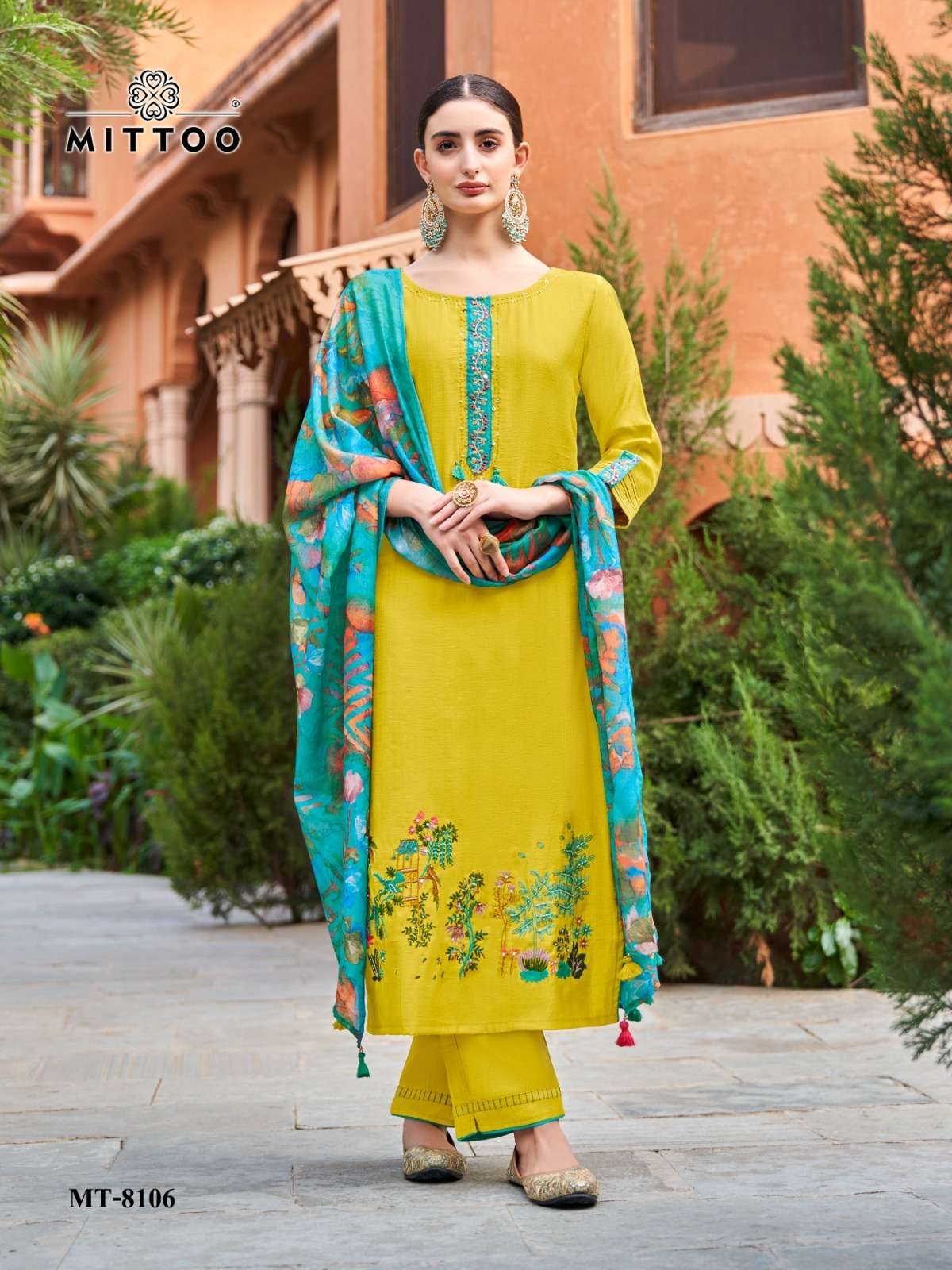 MITTOO SIZE SET-2 BY MITTOO DESGINER EMBROIDERY HEAVY VISCOSE DRESSES