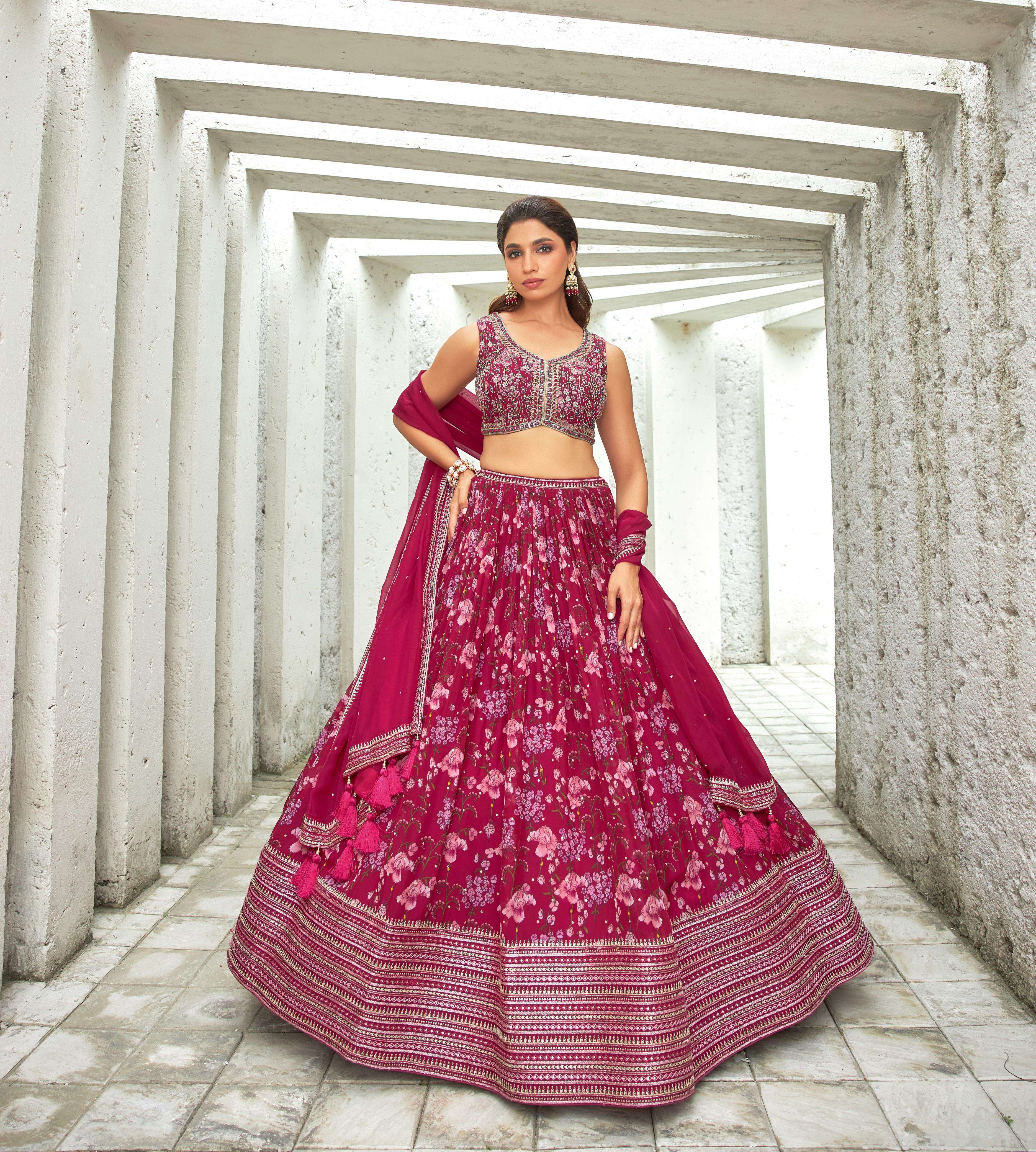Women Clothing Online Store: Wedding Reception Lehenga Choli Online  Shopping from Surat Gujarat India