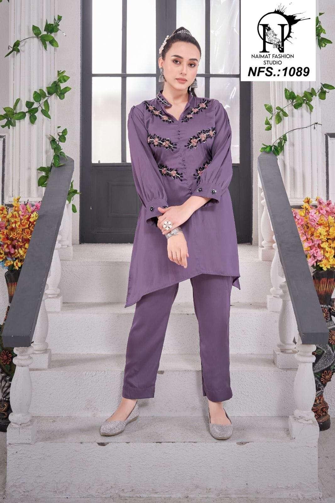 NFS 1089 BY NAIMAT FASHION STUDIO IMPORTED FANCY FABRIC TUNIC