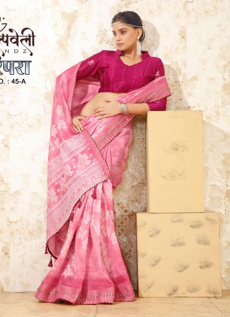 PARAMPARA VOL-45 BY K.F FASHION DESIGNER FANCY DOLA SILK PRINT SAREES