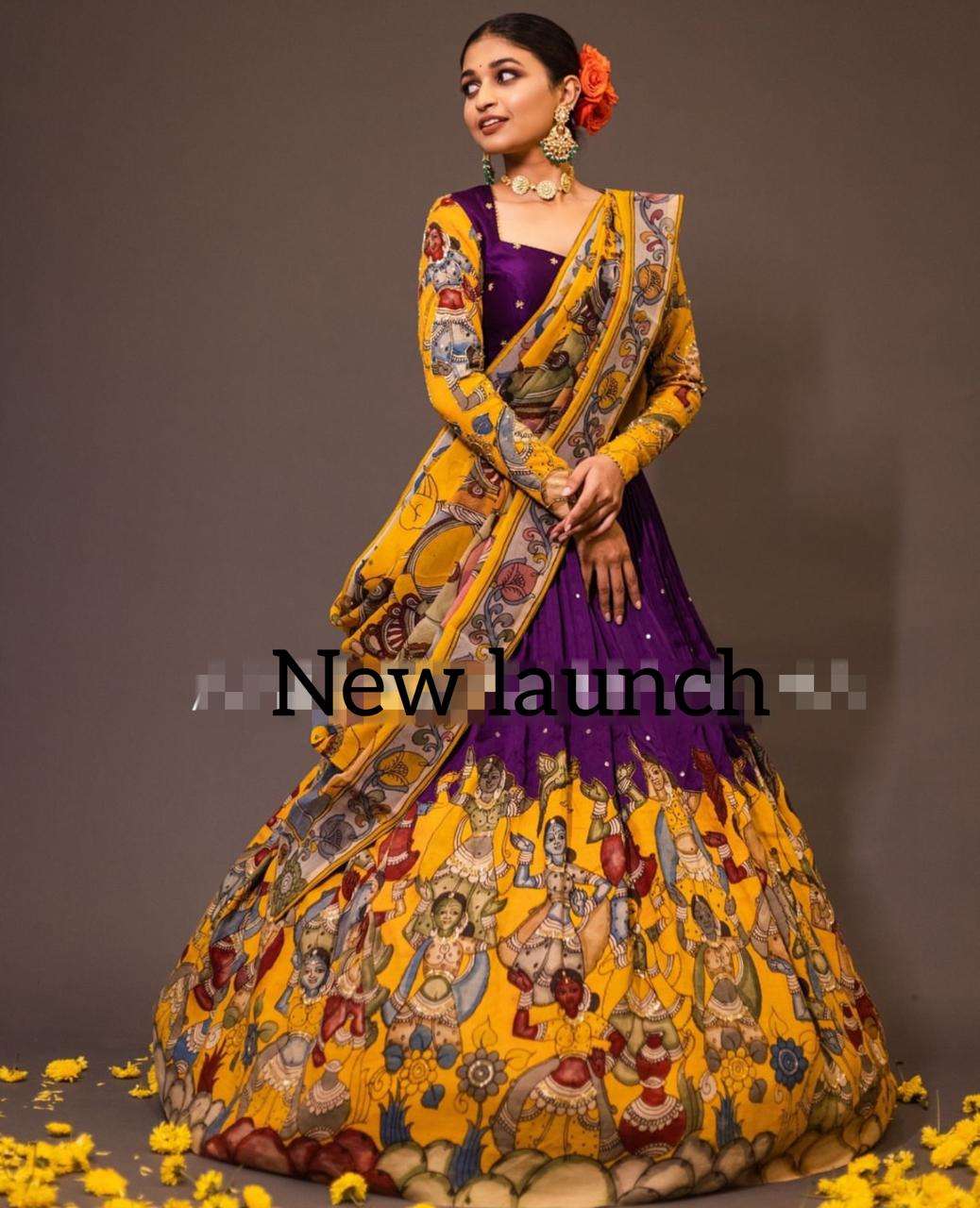 PC-315 HIT DESIGN BY ASLIWHOLESALE DESIGNER FANCY CREPE LEHENGAS