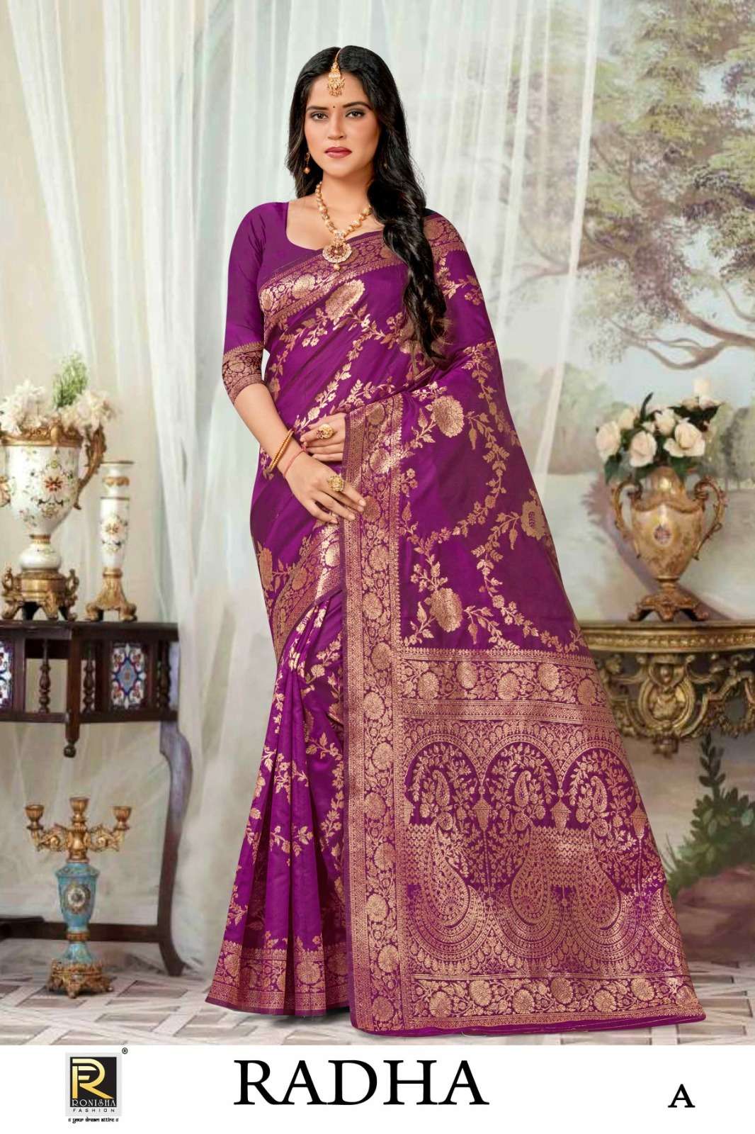 RADHA BY RONISHA FASHION DESIGNER FANCY BANARASI SILK SAREES