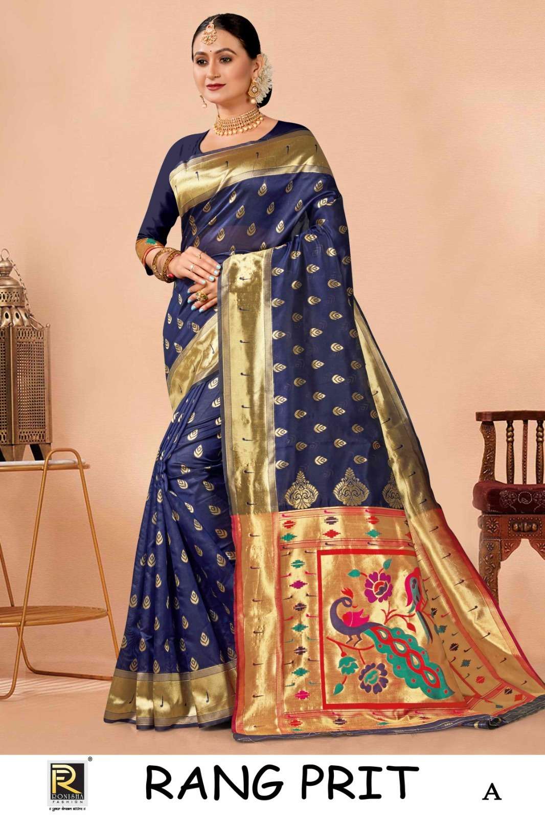 RANG PRIT BY RONISHA FASHION DESIGNER FANCY BANARASI SILK SAREES