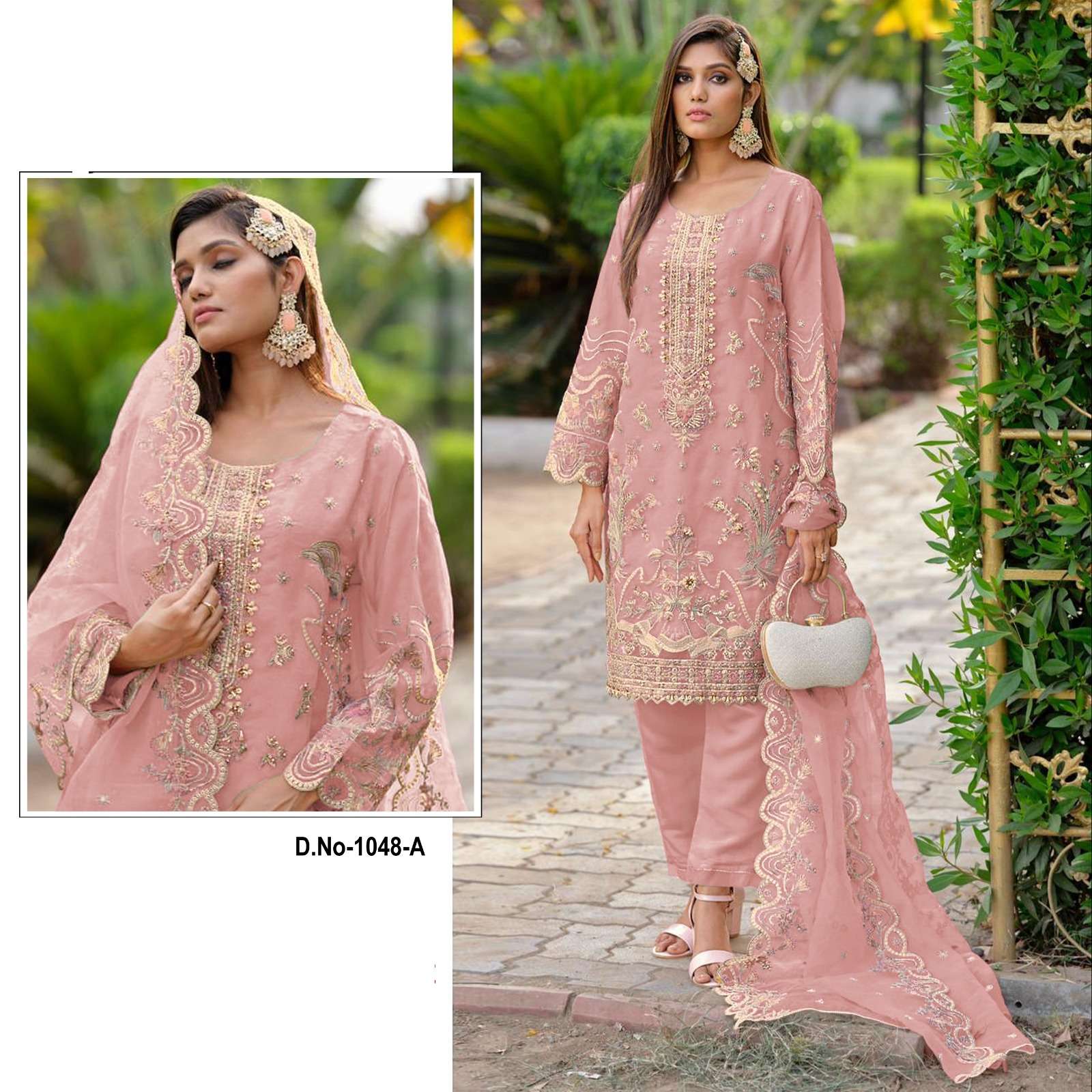 RF-1048 COLOURS BY ASLIWHOLESALE HEAVY ORGENZA EMBROIDERY PAKISTANI DRESSES