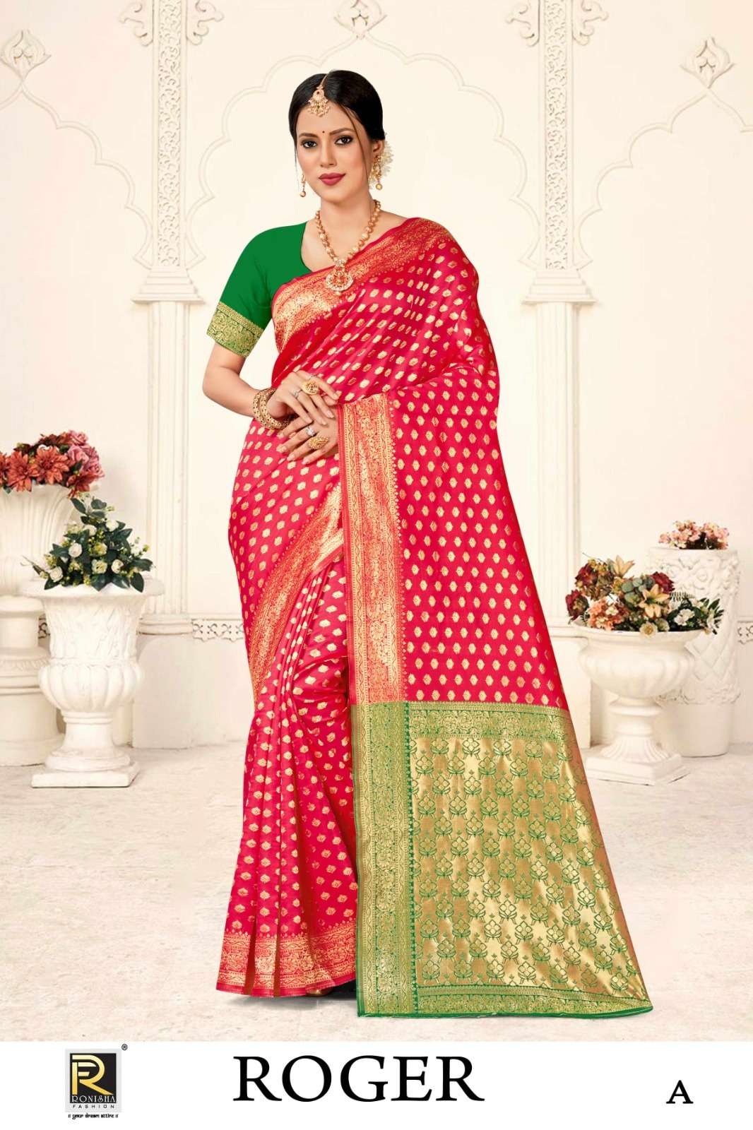 ROGER BY RONISHA FASHION DESIGNER FANCY BANARASI SILK SAREES