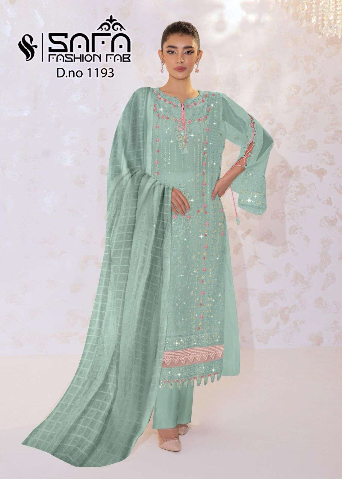 SAFA 1193 COLOURS BY SAFA FASHION HUB GEORGETTE STITCHED PAKISTANI DRESSES