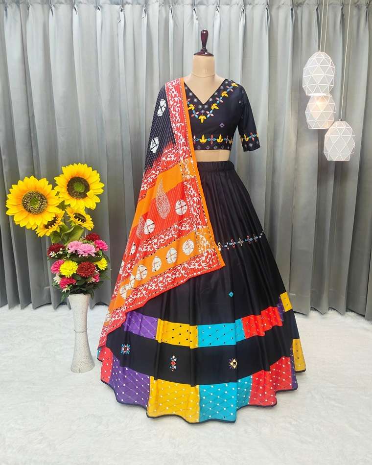 SF-1447 COLOUR BY ASLIWHOLESALE HEAVY DESIGNER COTTON PRINTED LEHENGAS