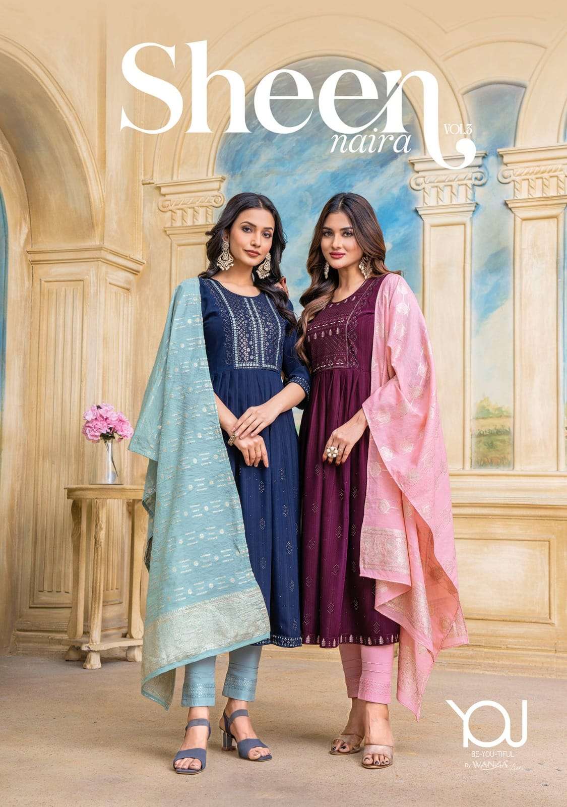 SHEEN VOL-3 BY YOU 301 TO 305 DESIGNER FANCY VISCOSE PRINTED DRESSES