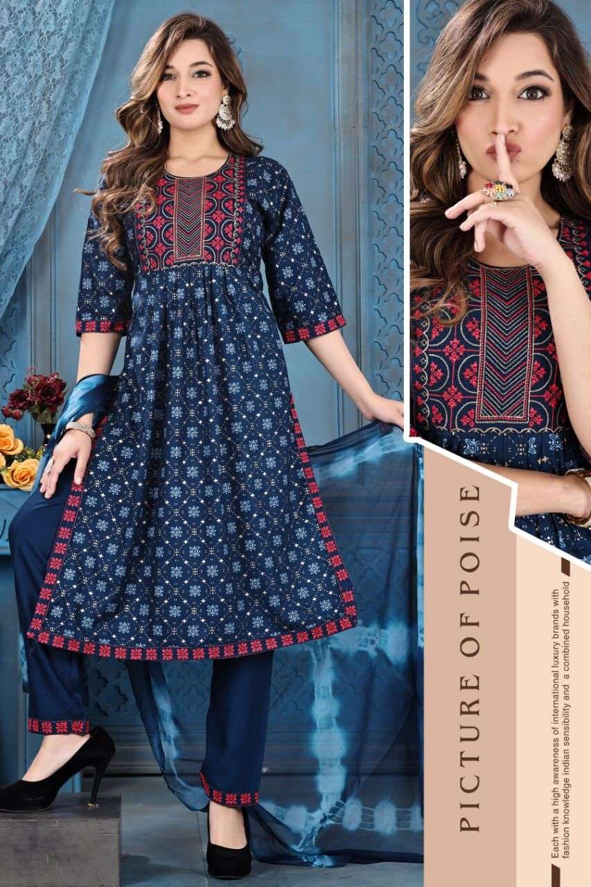 SHIRIN VOL-1 BY ASLIWHOLESALE DESIGNER FACNY VICOSE RAYON PRINT DRESSES