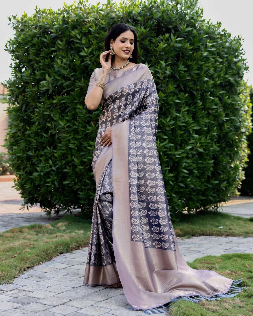 SOFTY BY ASLIWHOLESALE DESIGNER SOFT DOLA SILK WEAVING SAREES