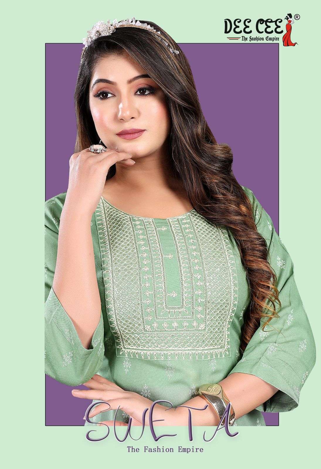 SWETA BY DEE CEE 1001 TO 1006 SERIES DESIGNER RAYON PRINT DRESSES