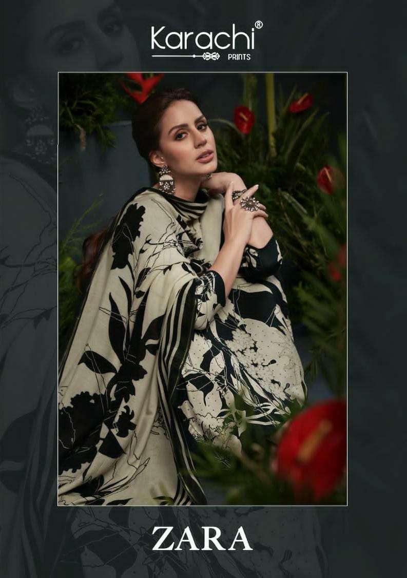 ZARA BY KARACHI PRINTS 25001 TO 25006 SERIES PURE JAM SILK PRINTED DRESSES