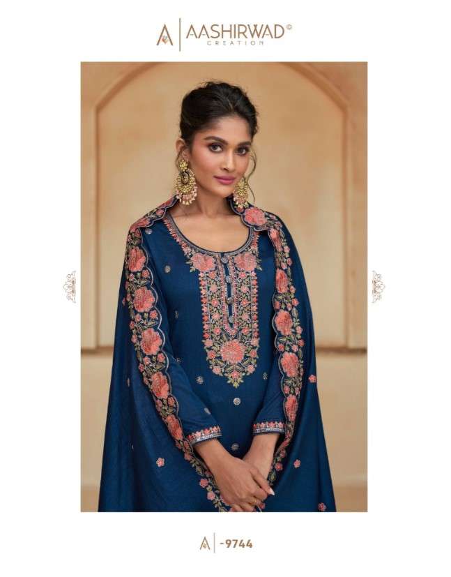 ZIANA BY AASHIRWAD CREATION 9744 TO 9748 SERIES PREMIUM SILK DRESSES