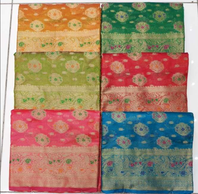 7564 COLOUR BY ASLIWHOLESALE DESIGNER PURE FANCY EMBROIDERY SAREES