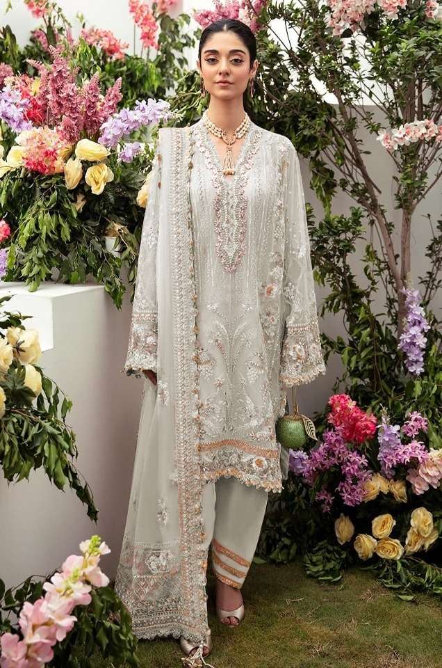 A-108 COLOURS BY ALIF FASHION DESIGNER ORGANZA EMBROIDERY PAKISTANI DRESSES