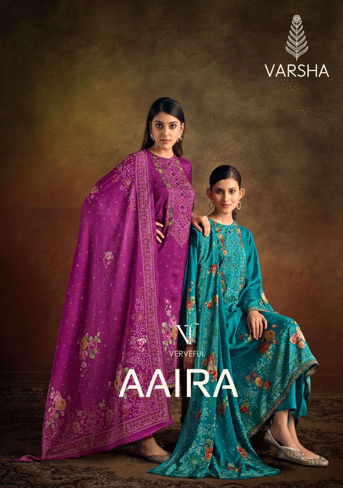 AAIRA BY VARSHA 01 TO 04 SERIES DESIGNER COTTON DIGITAL PRINTED DRESSES