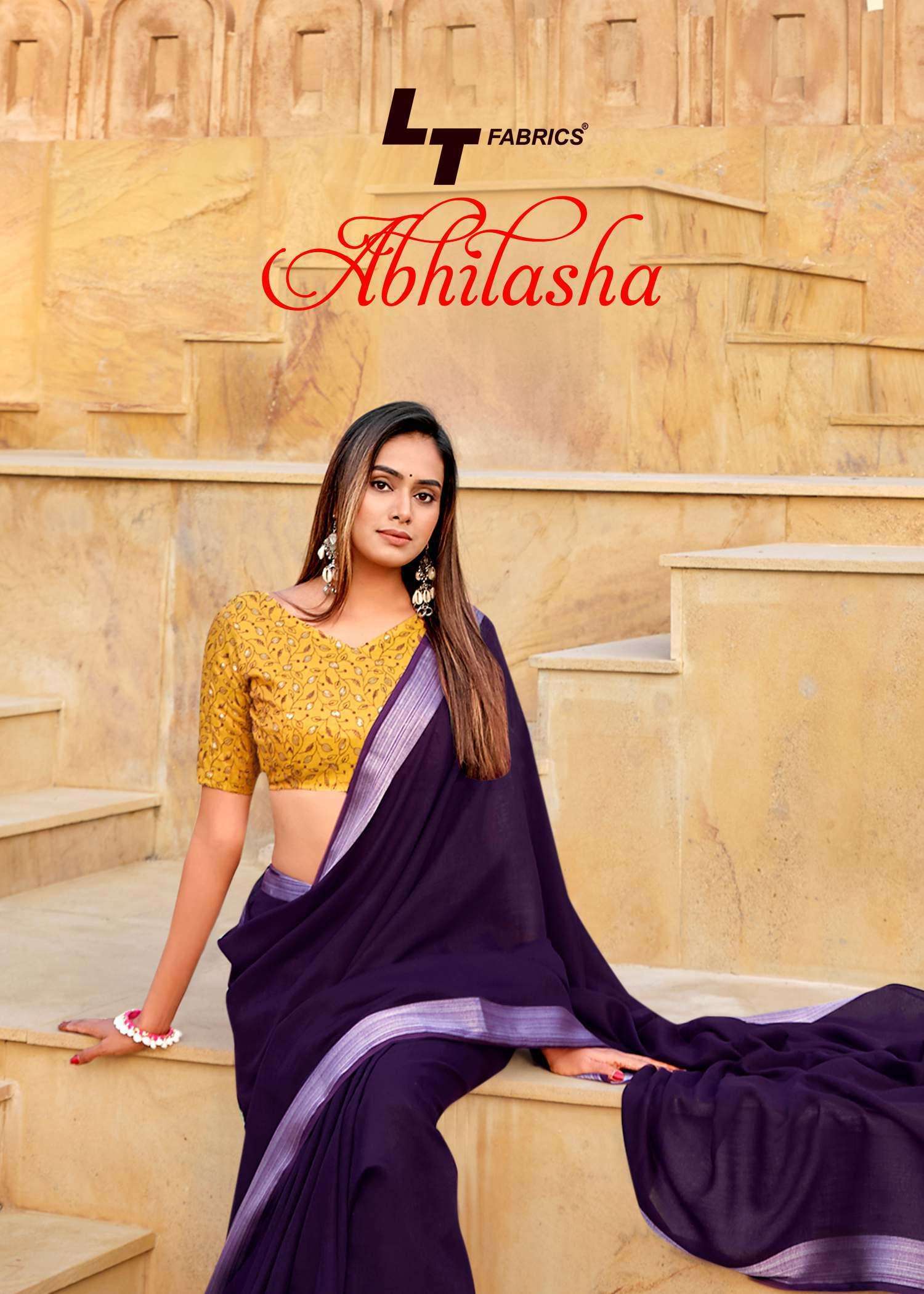 ABHILASHA BY KASHVI CREATION 1001 TO 1008 SERIES LINEN SILK FANCY SAREES