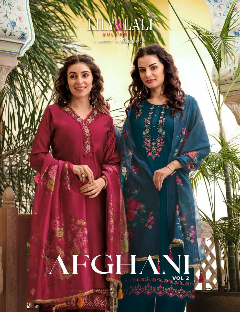 AFGHANI VOL-2 BY LILY AND LALI 16001 TO 16006 SERIES HANDWORK SILK DRESSES