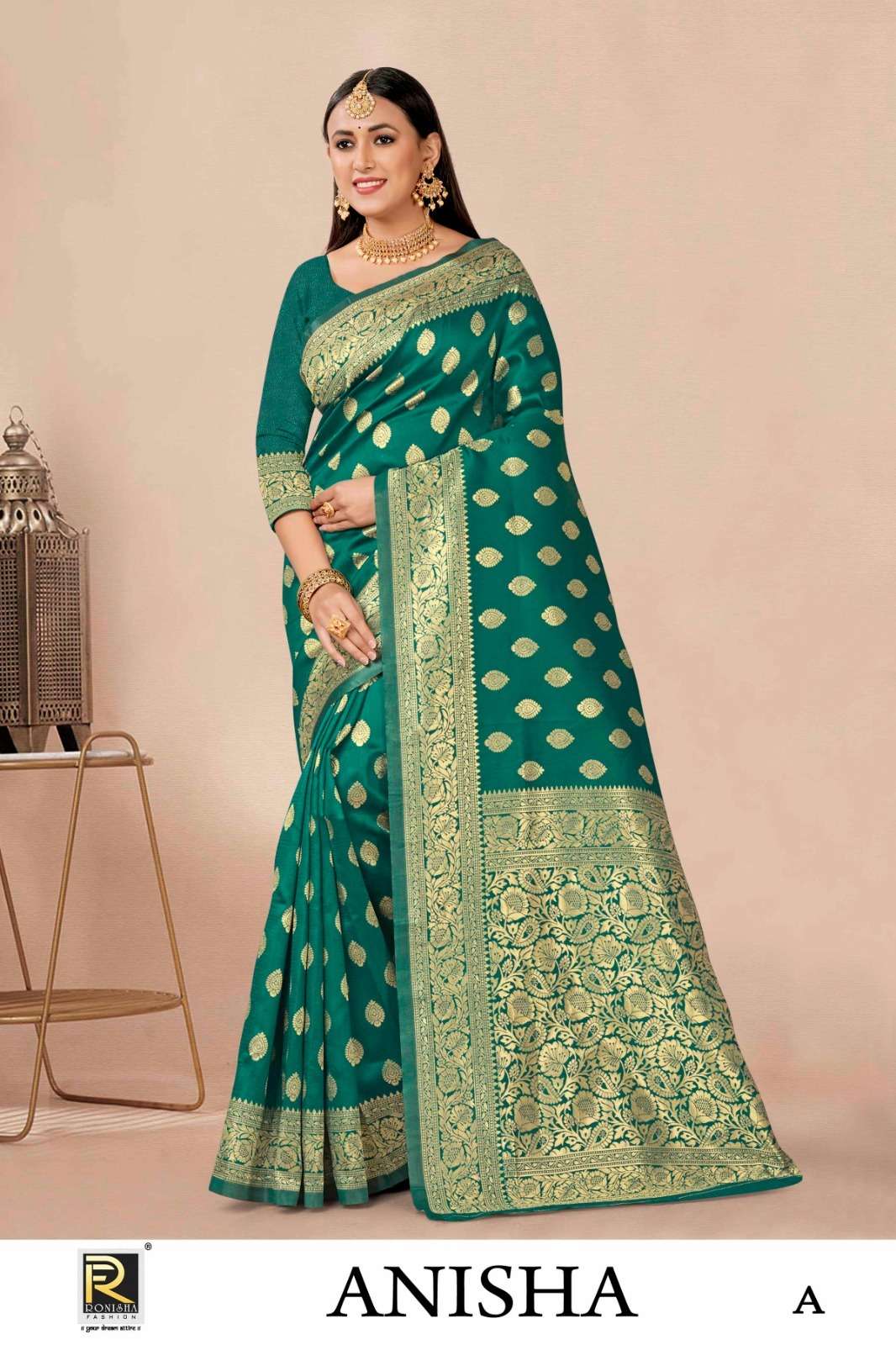 ANISHA BY RONISHA FASHION DESIGNER FANCY BANARASI SILK SAREES