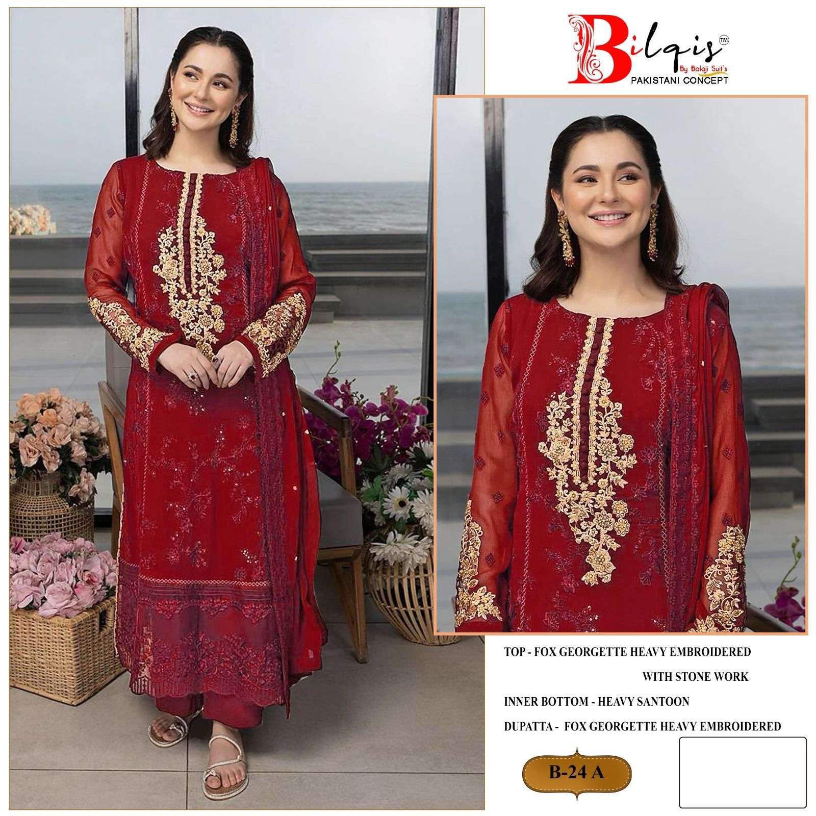 BILQIS 24 COLOURS BY ASLIWHOLESALE DESIGNER FAUX GEORGETTE PAKISTANI DRESSES