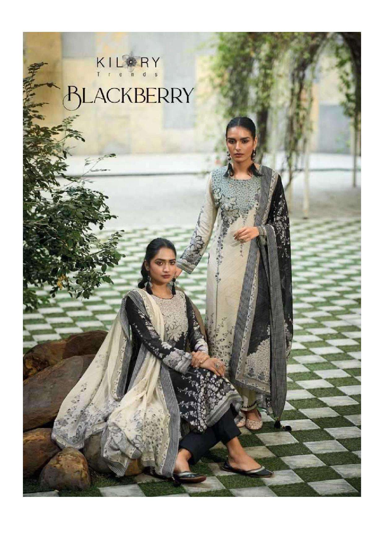 BLACKBERRY BY KILORY TRENDZ 851 TO 856 SERIES MUSLIN WITH FANCY WORK DRESSES