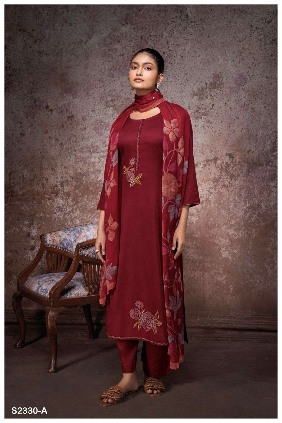 BRENT 2330 BY GANGA FASHIONS HEAVY PREMIUM COTTON SILK WORK DRESSES