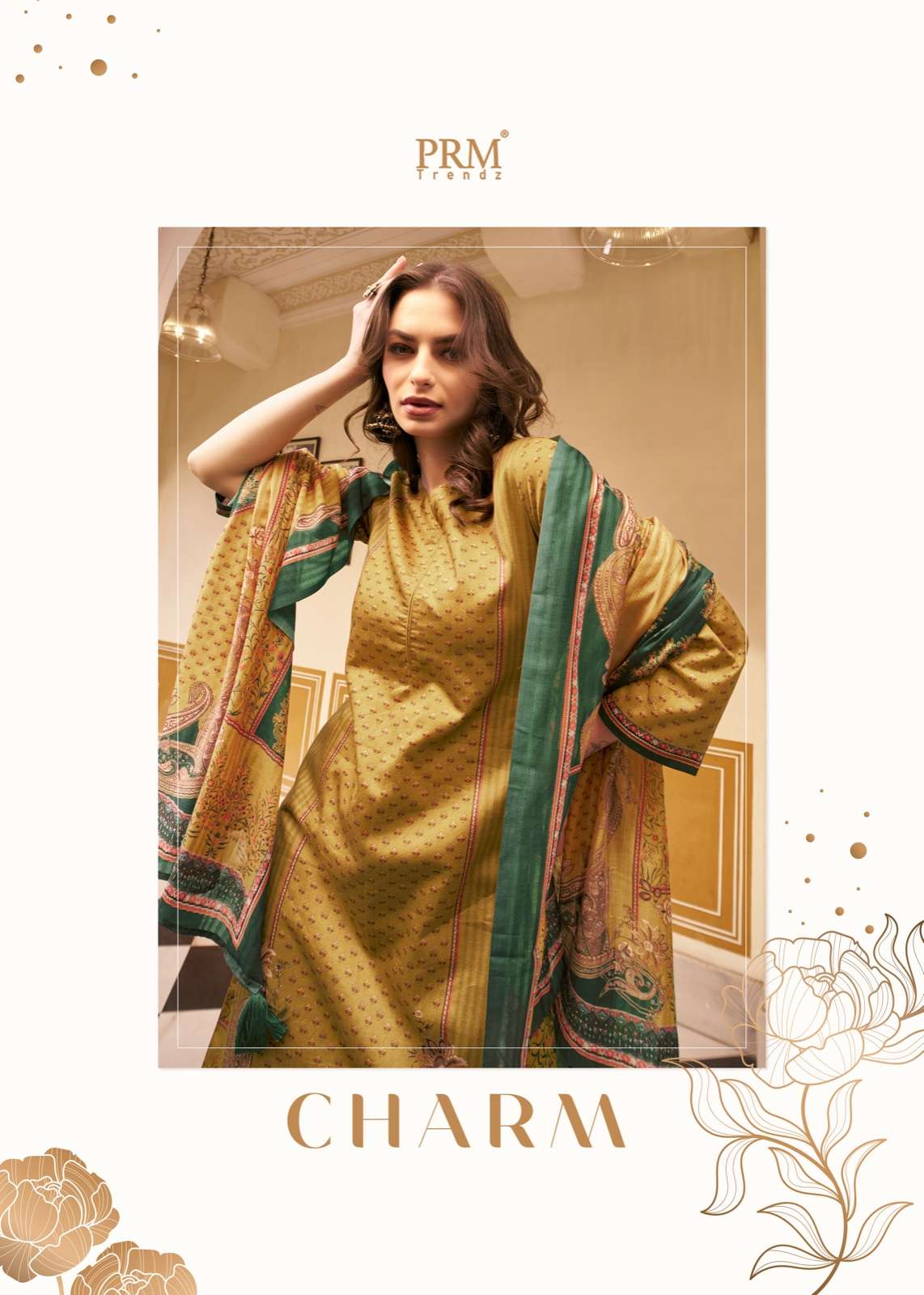 CHARM BY PRM TRENDZ 5441 TO 5448 SERIES PURE COTTON SILK PRINT DRESSES