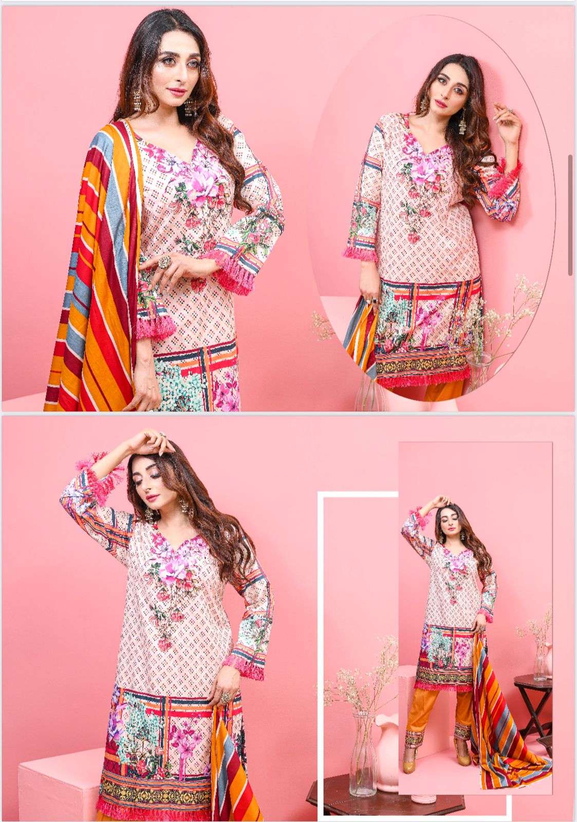 CHICKENKARI COLLECTION BY ASLIWHOLESALE DESIGNER PURE LAWN COTTON PAKISTANI DRESSES