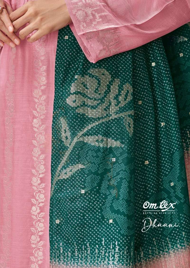 DHAANI BY OMTEX DESIGNER PURE SILK JACQUARD PRINT EMROIDERY DRESSES