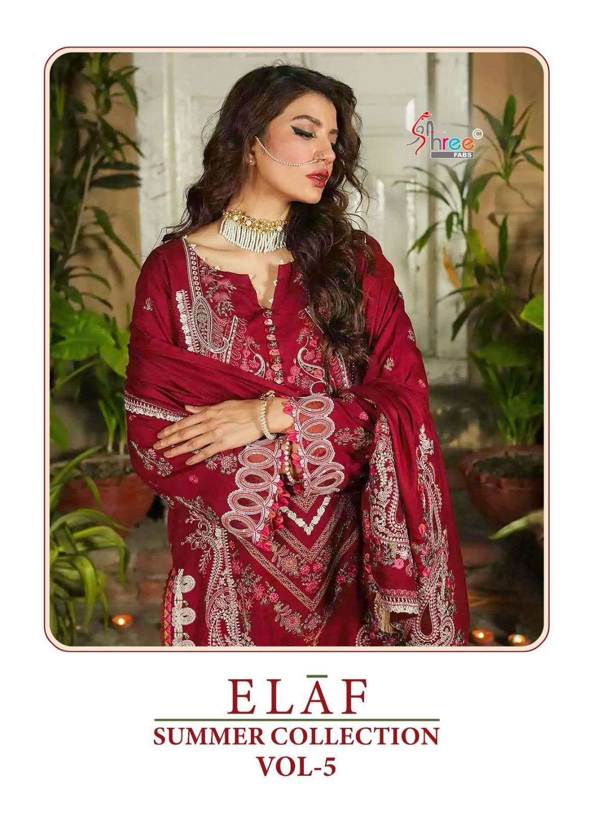 ELAF SUMMER COLLECTION VOL-05 BY SHREE FABS RAYON COTTON PRINTED PAKISTANI DRESSES