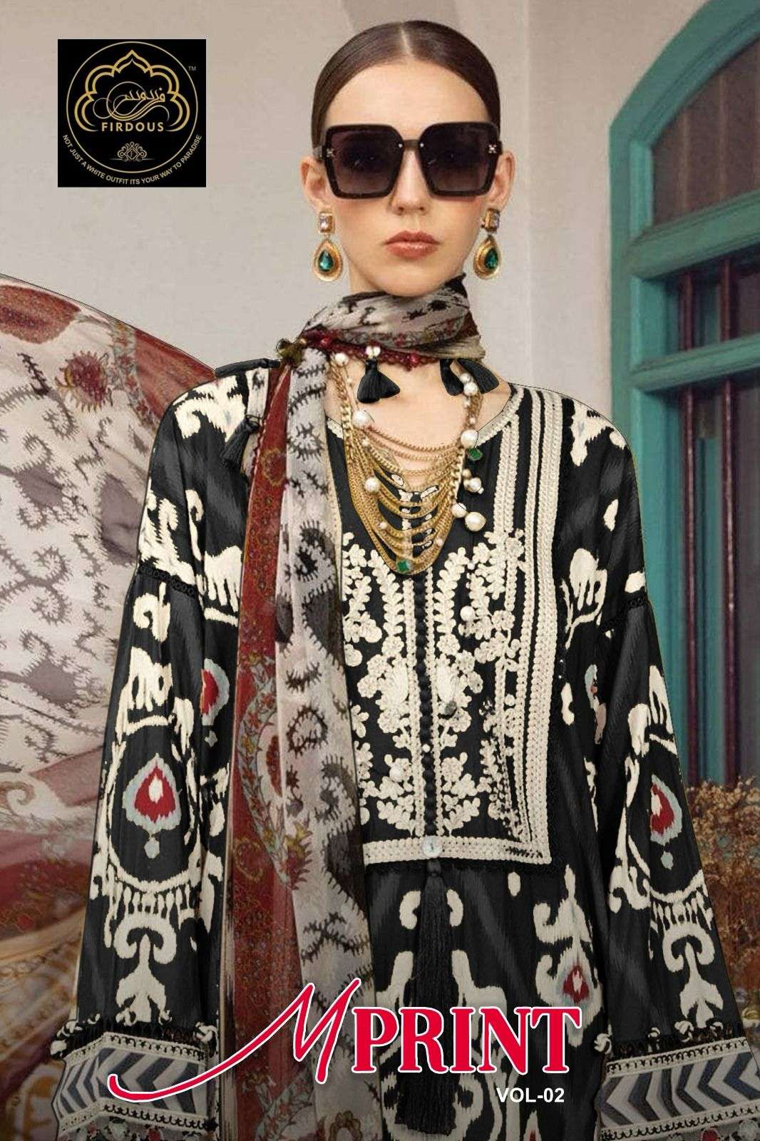 FIRDOUS M PRINT VOL-2 BY ASLIWHOLESALE DESIGNER HEAVY COTTON DRESSES