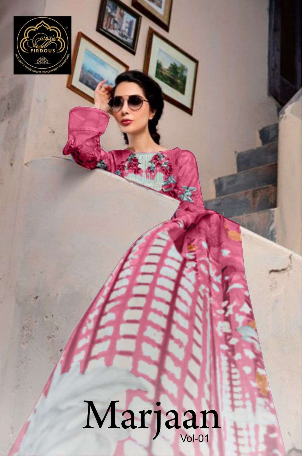 FIRDOUS MARJAAN VOL-1 BY ASLIWHOLESALE DESIGNER HEAVY COTTON DRESSES