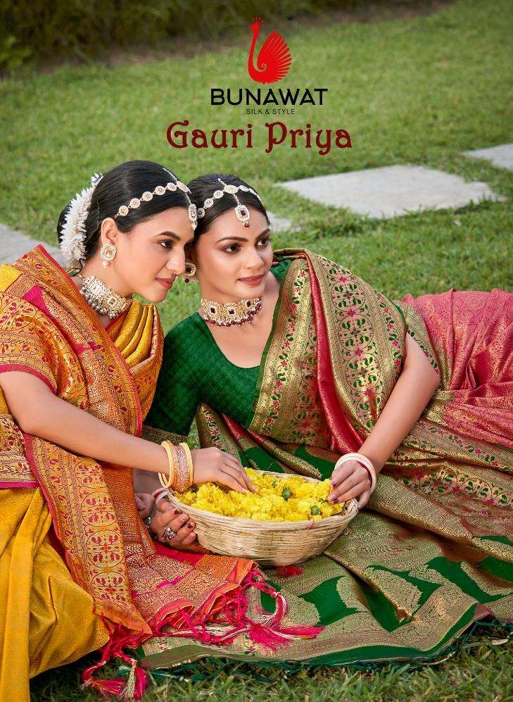 GAURI PRIYA BY BUNAWAT 1001 TO 1006 SERIES DESIGNER SILK WORK SAREES