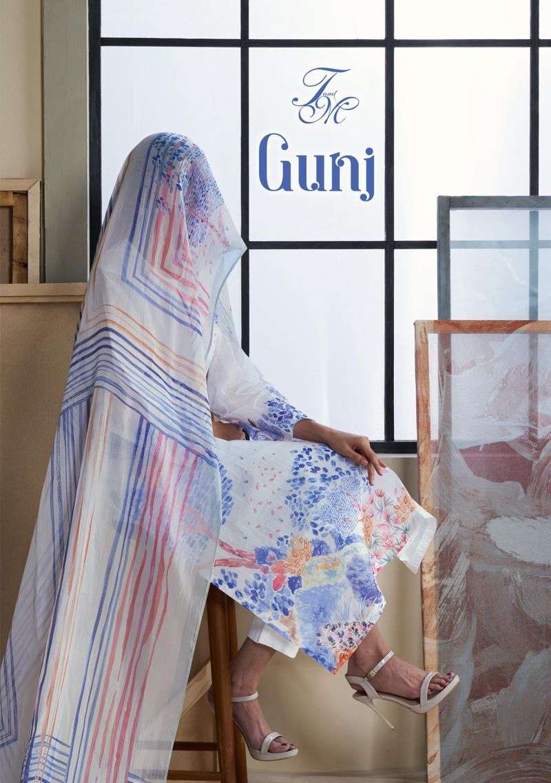 GUNJ BY T&M DESIGNER FANCY ORGANZA DIGITAL PRINT HANDWORK DRESSES