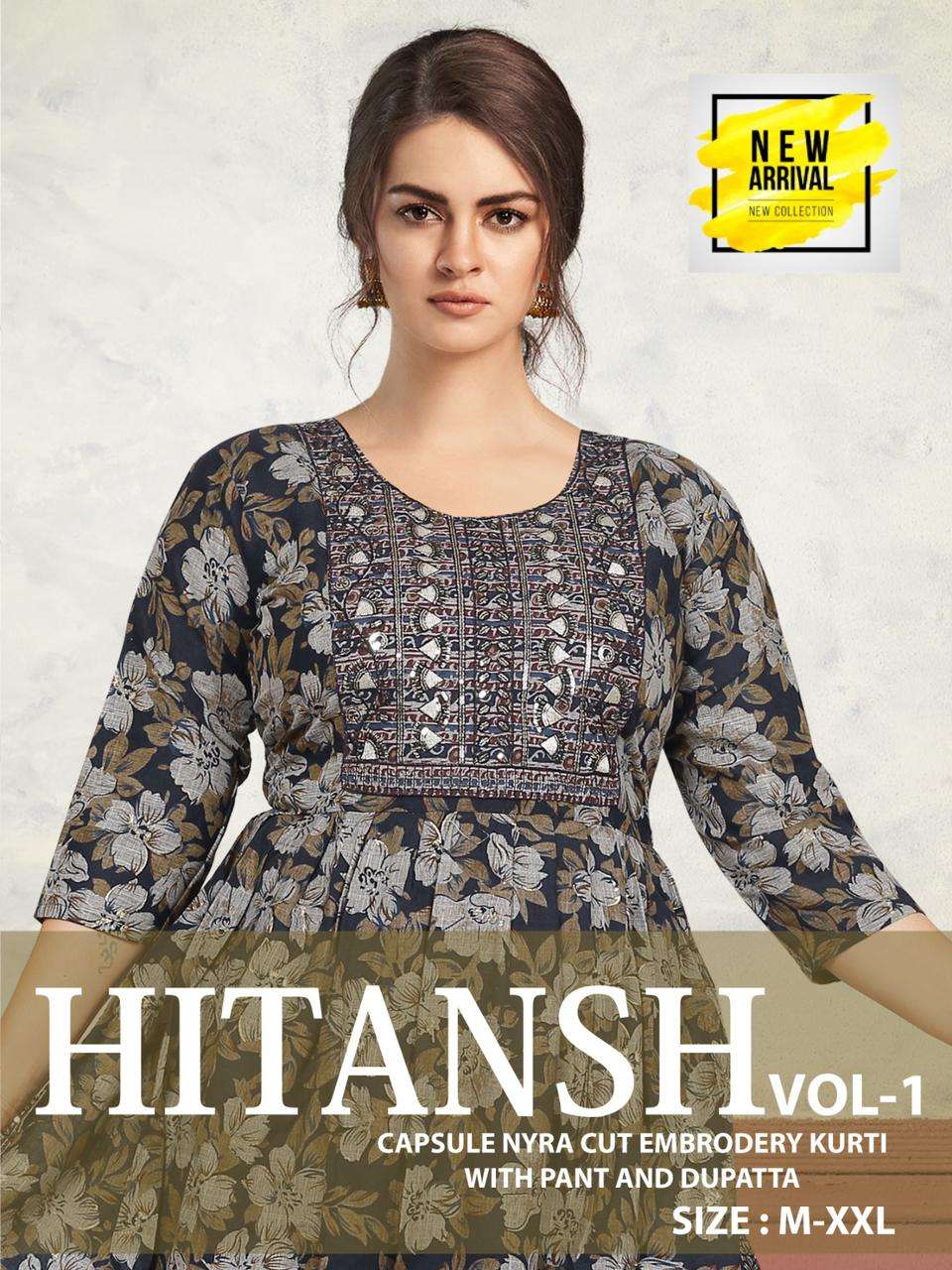 HITANSH VOL-01 BY FASHION TALK DESIGNER FANCY CAPSULE PRINT DRESSES