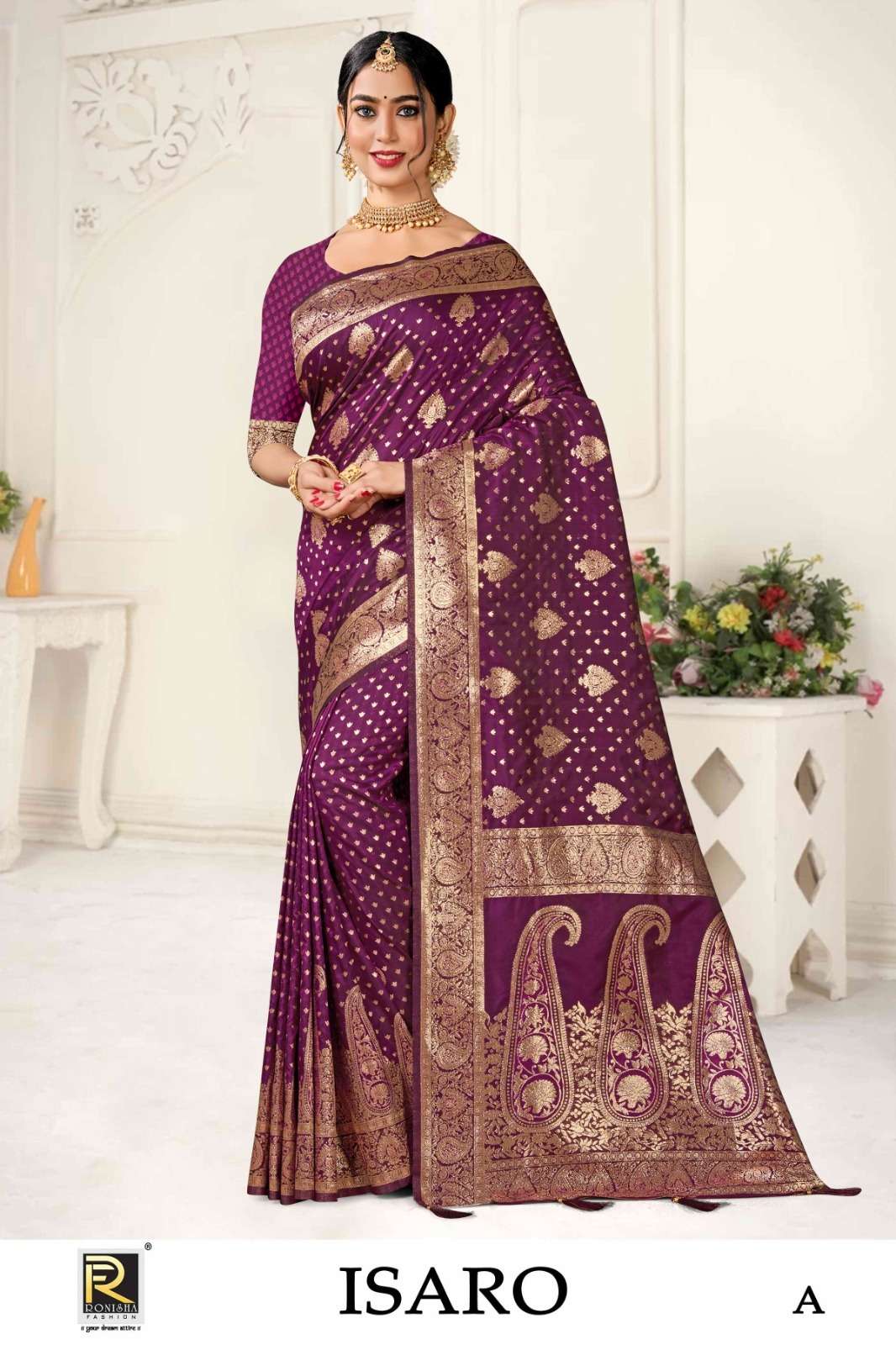 ISARO BY RONISHA FASHION DESIGNER FANCY BANARASI SILK SAREES