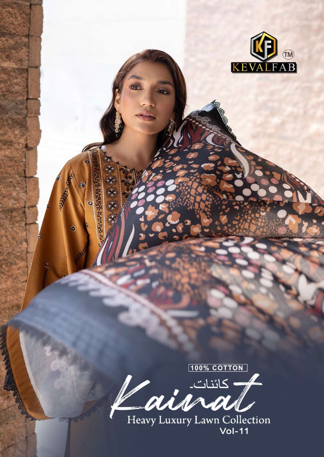 KAINAT VOL-11 BY KEVAL FAB 11001 TO 11006 SERIES HEAVY COTTON PRINT DRESSES