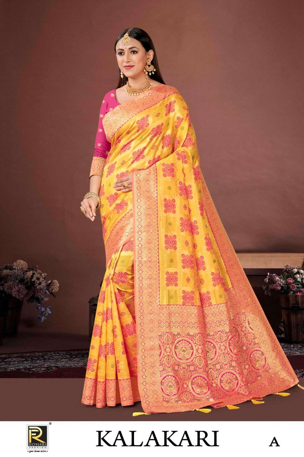 KALAKARI BY RONISHA FASHION DESIGNER FANCY BANARASI SILK SAREES