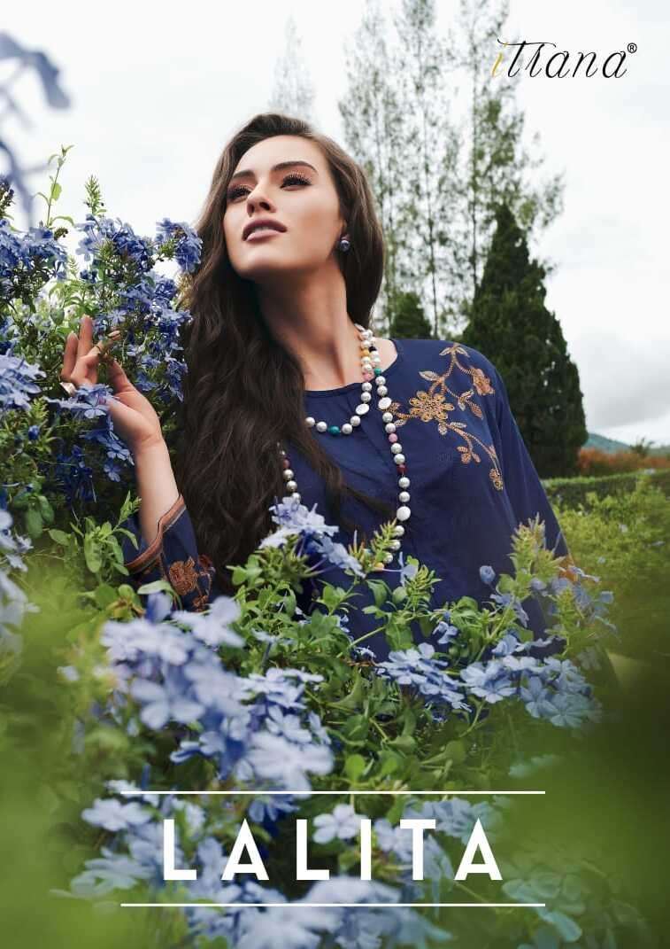 LALITA BY ITRANA PURE COTTON SATIN PRINT WITH HANDWORK DRESSES