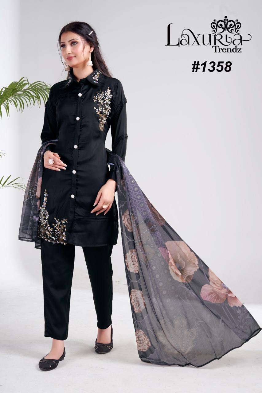 LAXURIA 1358 BY LAXURIA TRENDZ HEAVY DESIGNER SATIN FANCY DRESSES