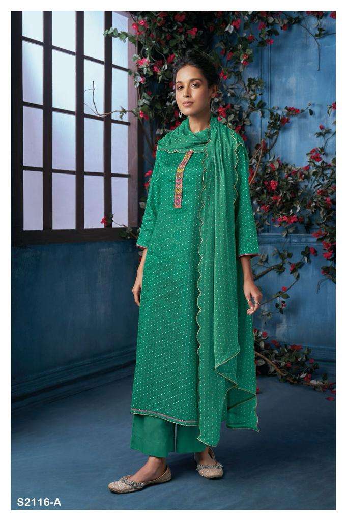 MABLE 2116 BY GANGA FASHIONS HEAVY PREMIUM COTTON SILK WORK DRESSES