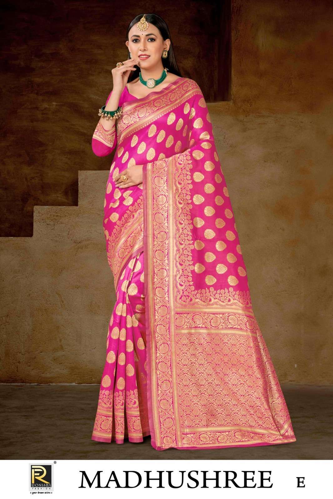 MADHUSHREE BY RONISHA FASHION DESIGNER FANCY BANARASI SILK SAREES