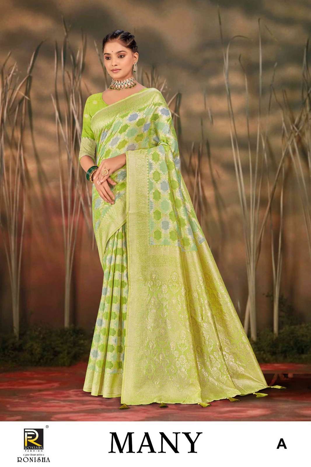 MANY BY RONISHA FASHION DESIGNER FANCY BANARASI SILK SAREES